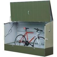 6x3 Trimetals Green Metal Bicycle Store  Garden Bike Storage
