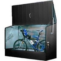 6'4 x 2'9 Trimetals Metal Bike Shed  Anthracite (1.95m x 0.88m)