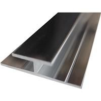 Mermaid Acrylic Polished Silver Shower Wall Panel Trims H Joint 2440mm