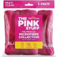 The Pink Stuff Pack of 3 Microfibre Cloths