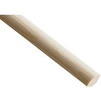 Wickes Pine Quadrant Moulding - 6mm x 6mm x 2.4m (Pack of 1)
