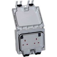 SMJ 13 AMP 2 Gang Exterior Socket IP66