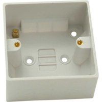 Pro Power Plastic 1 Gang 40mm Single Pattress Box