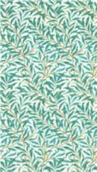 William Morris Design Willow Boughs Teal Wallpaper Paste The Wall Non-woven