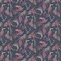 Emma J Shipley Animalia Audubon W0099/04 Wallpaper Pink
