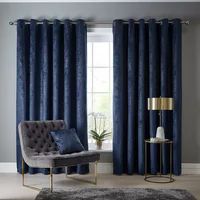 Studio G Navarra Curtains, 229 x 229cm, Indigo