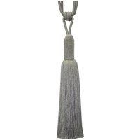 Seed Bead Tieback Platinum Grey / Silver