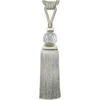 Monroe Platinum Glass Tieback Silver