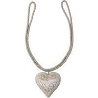Beaded Heart Curtain Tieback