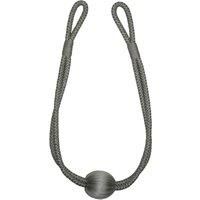 Platinum Ball Rope Tieback Platinum