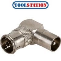 PROception Inline Coupler TV Coax Right Angled Connector