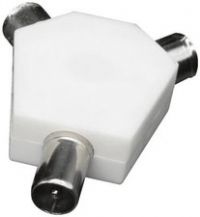 Plastic Coaxial Y-Splitter, 2-Way - AC21