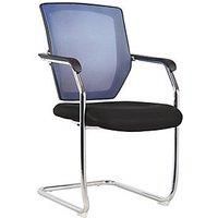 Nautilus Designs Nexus Medium Back Cantilever/Visitor Chair Blue (913PK)