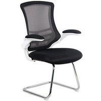 Nautilus Designs Luna Medium Back Cantilever/Visitor Chair Black (853PK)