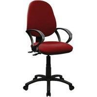 Nautilus Designs Java 300 Medium Back Task/Operator Chair Fixed Arms Wine (125PK)