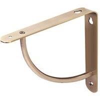 Cove Shelf Brackets Brushed Brass 180mm x 180mm 4 Pack (481VJ)