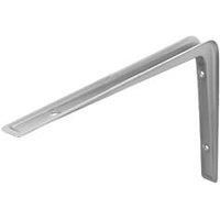 2PC Heavy Duty Industrial Shelf Bracket Steel Powder Coated Silver Finish 270mm