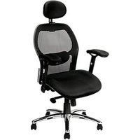 Nautilus Designs Hermes High Back Executive Chair Black (917PK)