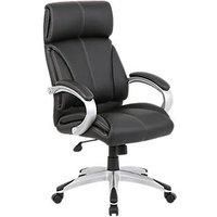 Eliza Tinsley Leather Faced Managers Chair Black, black