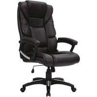 Eliza Tinsley Leather Black Effect Executive Chair, black