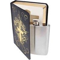 Suck UK 4 oz Stainless Steel Secret Hip Flask Disguised in 'The Good Book' - Novelty Gift and Drinks Container