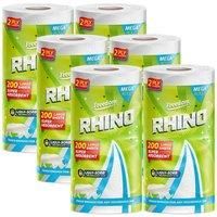 Freedom Rhino Jumbo Luxury Kitchen Towel Rolls, Super Strong & Absorbent 6 Rolls