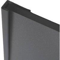 Splashwall End Cap Silver 2440 x 4mm (206RK)