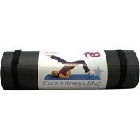 Fitness Mad Core Fitness Mat | Eco Friendly NBR Exercise Mat | 182cm x 58cm x 10mm | Non Slip Exercise Mat with Carry Strap for Yoga, Pilates, Gym and Home Workouts