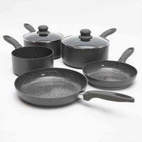 Durastone 5 Piece Grey Cookware Set