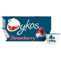 Oykos Strawberry Greek Style Yogurt 4 x 110g
