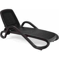 Nardi Alfa Pair of two Reclining Sunloungers - Anthracite