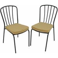 "MILAN" STACKING CHAIRS x 2 by EXCLUSIVE GARDEN, FP/178-2