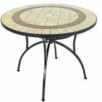 Exclusive Garden HENLEY 91cm Patio Table, Brown