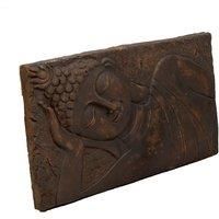 LOVELY BUDDHA WALL PLAQUE, LANDSCAPE SHAPE, ANTIQUE BRONZE EFFECT, XST/798