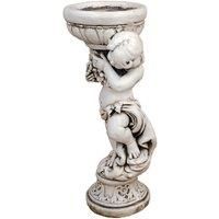 Solstice Sculptures James Boy Planter 72Cm Antique Stone Effect