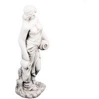 LOVELY  "OLIVIA" HOLDING 2 JUGS or URNS, WHITE STONE EFFECT, XST/974