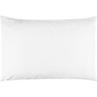 Extra Large Pillow Case Pair "22 x 31" / White Pillowcases / Percale Pillowcases (White)