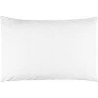 Extra Large Pillow Case Pair "22 x 31" / White Pillowcases / Percale Pillowcases (White)