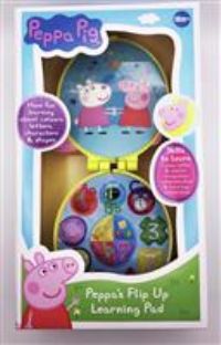 Peppa Pig Toys PP17 Peppa/'s Flip Up Learning Pad for Kids-Interactive Learning & Child Development, Colours & Shapes Recognition, Coordination and Communication-Features Fun Activities, 3+ Years