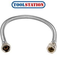 Flexible Tap Connector 15mm x 1/2" 10mm Bore. 500mm