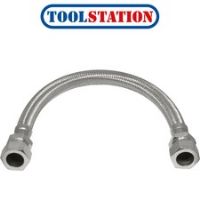 Flexible Connector 15 x 15mm 10mm Bore x 300mm