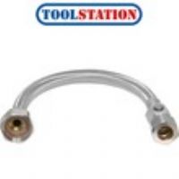 Flexible Tap Connector with Isolating Valve 22mm x 3/4" 13mm Bore. 500mm