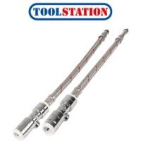 Elegant Flexible Monobloc Tap Connector with Isolating Valve M10 x 15mm