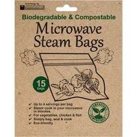 Toastabags Microwave STEAM Bags Biodegradable & COMPOSTABLE, 15 Bags