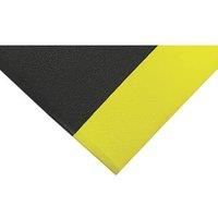COBA Europe Orthomat Anti-Fatigue Floor Mat Black / Yellow 0.9m x 0.6m (945FV)