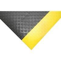 COBA Europe Orthomat Dot Anti-Fatigue Floor Mat Black / Yellow 18.3 x 1.2m (622FV)