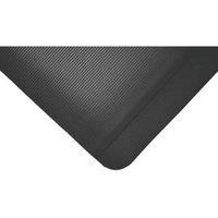 COBA Europe Fluted Anti-Fatigue Floor Mat Black 1.5 x 0.9m (946FV)