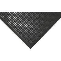 Anti-Fatigue Floor Mat Rubber Charcoal Bubble Top Anti Slip Home 0.9 x 0.6m