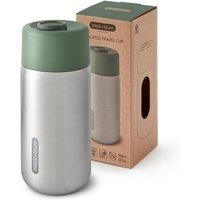 BLACK+BLUM - Travel Cup - 18/8 Stainless Steel Thermal Insulated Travel Coffee Cup with Leak Proof, Lockable Lid - Keeps Hot for 4 hrs, Cold for 8 hrs, Olive - 340ml