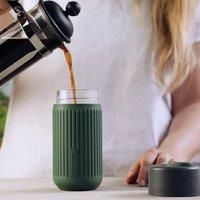 Black+blum Glass Travel Cup 340ml Olive